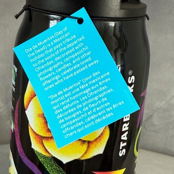 Starbucks DIA DE MUERTOS (DAY OF THE DEAD) Stainless Steel Tumbler, 20 Oz - Picture 4 of 7